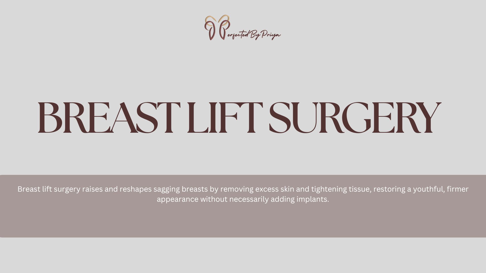 Breast lift surgery